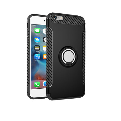 

Fivice iphone 6 plus6s plus case PC metal ring shell magnetic car bracket TPU phone case