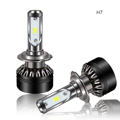 

Car LED Headlight Bulbs 2Pcs Car Headlight Fog Light Bulb LED Driving Lamp Conversion Kit H7 60W 10000LM One Pair