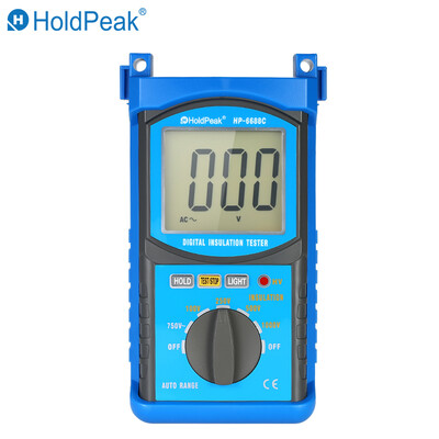 

HoldPeak Auto-range LCD Digital Insulation Resistance Tester Megohm Meter Megger Megohmmeter DC100V250V500V1000V Voltmeter