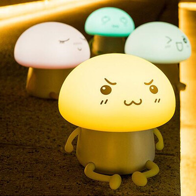 

KWB Cute Silicone Touch Sensor LED Night Light Color Changing Breathing Lamp 4PCS