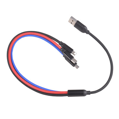 

Type-C Lightning Micro USB Data Cable 3 in 1 Fast Charge Charging Cable for iPhone XR XS Max 8 7 Samsung Galaxy S9 S8 iOS Android