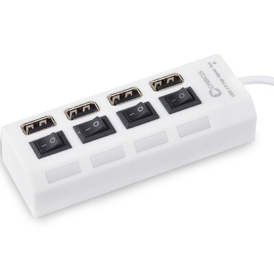 

Ferguson cabos F006040 computer usb splitter one drag four usp notebook multi-interface expander hub conversion hub no power white
