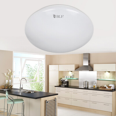 

[Jingdong supermarket] Po Li Huang LED ceiling light all white simple energy-saving living room bedroom balcony aisle kitchen and toilet ceiling 12W is white light BX-118