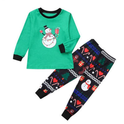 

Christmas Xmas Theme Adult Kids Striped Pyjamas Family Matching Nightclothes