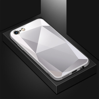 

Goowiiz Phone Case For Iphone 66s6 Plus6s Plus Luxury Optically square glass TPUPC Full Protective cover