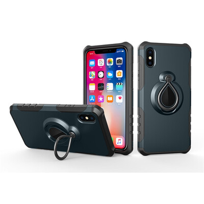 

Fivice iPhone X Case TPU Water Drop Ring Stand Car Power Magnetic Drop-proof Phone Case