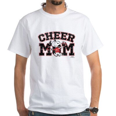 

CafePress - Snoopy Cheer Mom White T-Shirt - 100 Cotton T-Shirt White