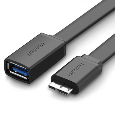 

Зеленый United Micro USB3.0 OTG кабель адаптера Andrews плоский провод / телефонный кабель преобразователя U диск поддержки Samsung Note3 / S5 линия 10802 белый лапшой