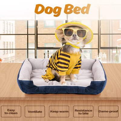 

Dog Bed Memory Foam Luxury Large Thick Pet Mat Removable Washable Cover for 36in 42in Dog Cage House Floor Size