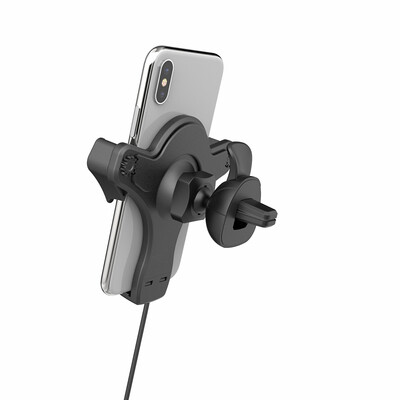 

B170UA 10W Fast Car Wireless Charger with Air Vent Holder Vehicle-Mount Phone Stand Holder Travel Charger Adapter Anti-slip for iP