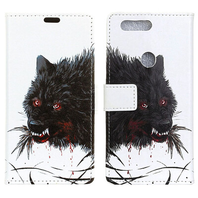 

MOONCASE Oppo F9 F9 Pro Painted Leather Case - Hungry Wolf