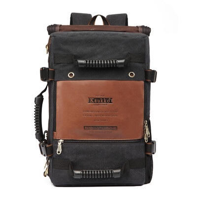 

KAUKKO 22L Multifunctional Travel Backpack Hiking Camping Canvas Functional Laptop Bag Versatile Bags