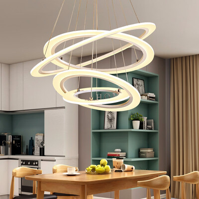 

Baycheer HL487490 4 Tiers Unique Pendant Lights in White AcrylicLED Warm Light