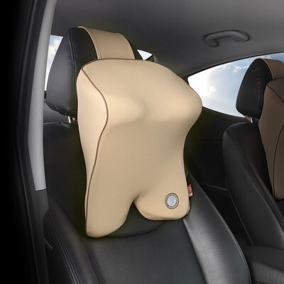 

Gigi GiGi car headrest G-1603 space memory cotton neck pillow car with neck pillow pillow all-weather guardian apricot