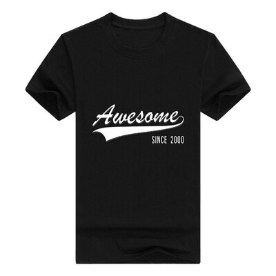 

18th Birthday Gift Shirt Awesome Since 2000 18 Year Old Tee
