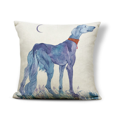 

Greyhound Cushion I Love Dog Cover Pillow Keep On Smile Rose Country Style Settee For Teen Throw Pillow Cover 43Cm Burlap Famous