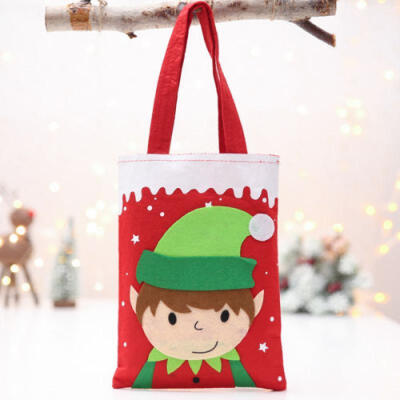 

Christmas Candy Gift Bag Elf Elk Pants Felt Cloth Xmas Party Home Decoration