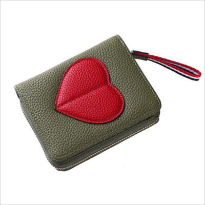 

1PC New Wallet Women Coin Bag Leather Ladies Simple Bifold Small Handbag Purse