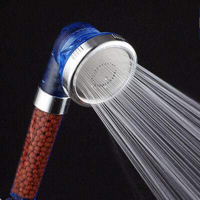 

High Pressure 3 Modes Shower Head&Hose Bracket Water Saving Lonic Filter Set