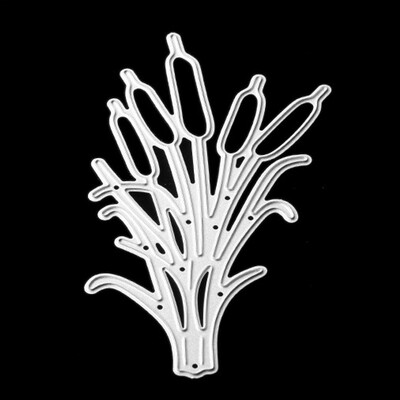 

UpperX Cattails Leaves Embossing Folders Die Cuts Metal Die Cutting Scrapbooking Cards