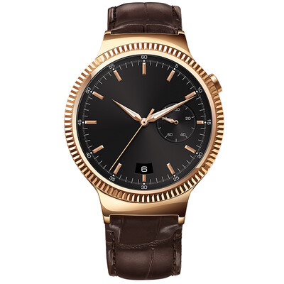 

HUAWEI WATCH smart watch enjoy the series leather strap multi-dial movement information to remind WeChat music player to pay the Bluetooth call amber gold