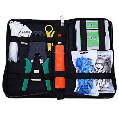

Professional Network Computer Maintenance Repair Kit Cross Flat Screwdriver Crimping Pliers Tool Set