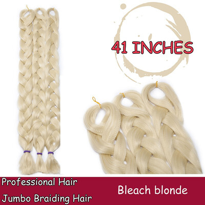 

24 Inches Braiding Hair Ombre for crochet Hair Weave with Synthetic&Twist Braiding Hair Extensions Dark black 100gpc