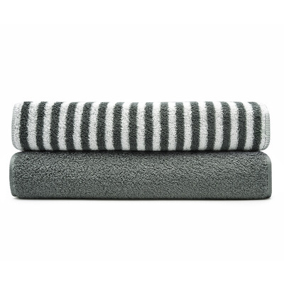 

【Jingdong Supermarket】 Dafu (DAPU) 32 Xinjiang Avati Class A towel two loaded color yarn weaving yarn stripes / plain ink green 130g / Article 34 * 76cm