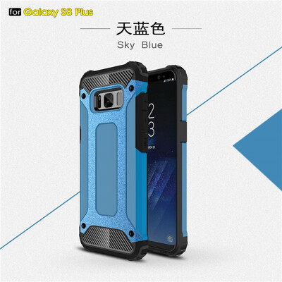 

Fivice Samsung Galaxy S8 plus case Luxury Silicone Diamond Armor PC Hard Shell Phone Case