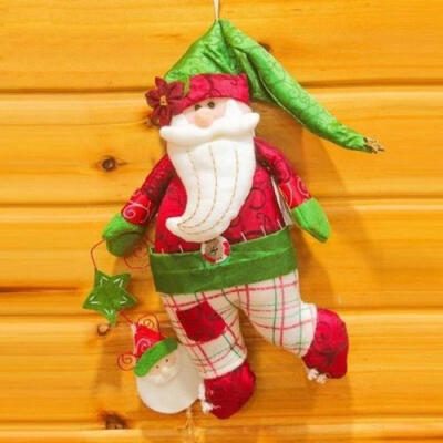 

Christmas Ornaments Santa Claus Snowman Reindeer Toy Doll Hang Decorations Gift
