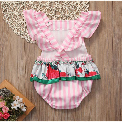 

Newborn Baby Girls Romper Jumpsuit Bodysuit Outfits Clothes Set Sunsuit US Stock