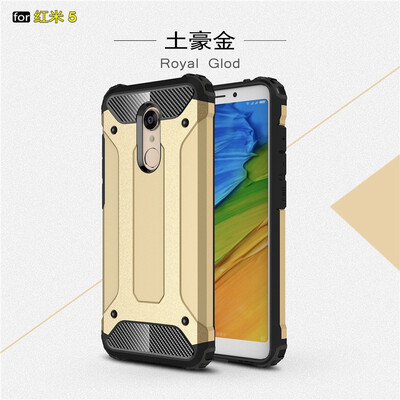 

Fivice Xiaomi Redmi 5 case Luxury Silicone Diamond Armor PC Hard Shell Phone Case