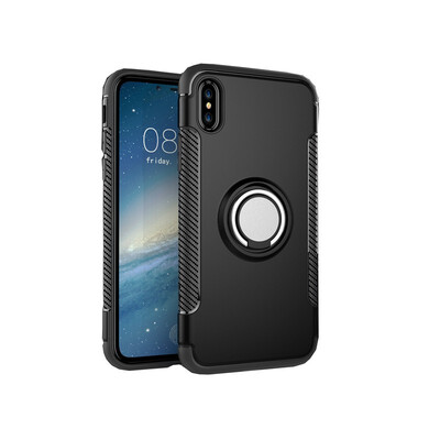 

Fivice iphone X case PC metal ring shell magnetic car bracket TPU phone case