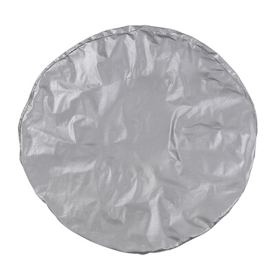 

Silver Color Waterproof oxford & cotton wool lining fabric Tire cover Fits for RV Auto Truck Car Camper Trailer 28" Diameter Wheel
