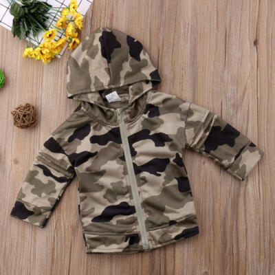 

Fashion Kids Baby Infant Boy Camouflage Letter Coat Cloak Jacket Thick Clothes