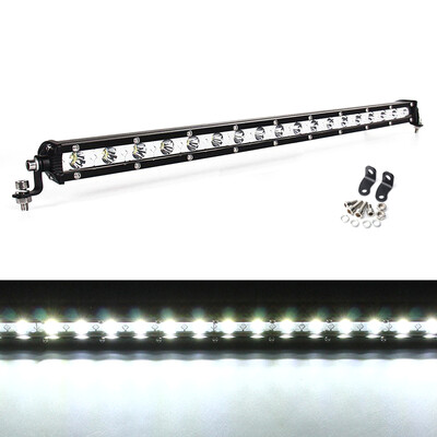 

19inch 54W Waterproof Spot Beam Work Light Bar Slim LED Lamp for Truck Offroad Fishing Boating Hunting