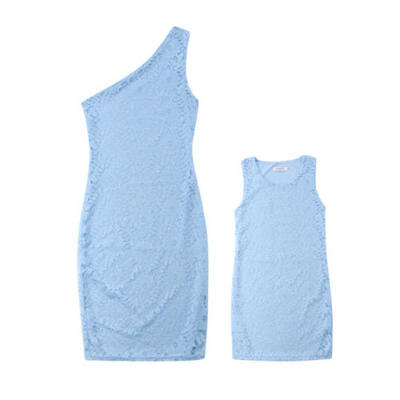 

Summer Parent-Child Outfit Mother Daughter Womens Girls Casual Party Dress