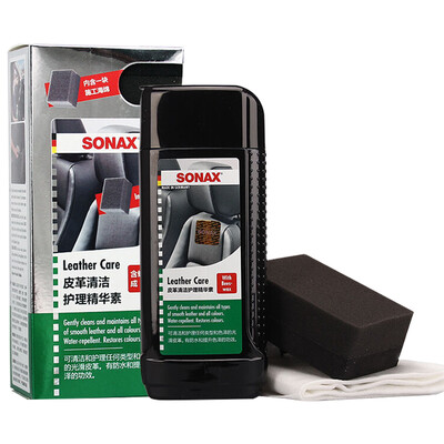 

SONAX Cleaner Interior Leather Coating Decontamination Glossing Agent Send Sponge 291 141 250ml