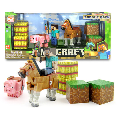 

Мой мир (Minecraft) трехмерная модель собрана подраться вставлено блоки Детская игрушка в подарок кукла костюм седло группа