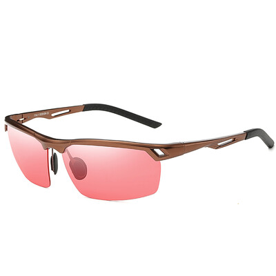 

Molong professional fishing glasses polarized mens sunglasses aluminum magnesium look drifting special glasses to increase the brightening mirror 8550 fishing glasses red tablets