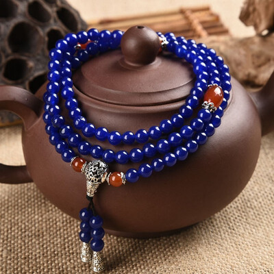 

Natural chalcedony bracelet colored gemstone bracelet popular logo jewelry jewelry store source
