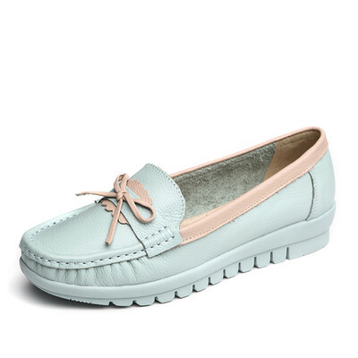 

Yi Er Kang comfortable Peas shoes flat bottom shallow nurses shoes bow shoes S672ZE29544W watermelon red 39