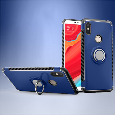 

Fivice Xiaomi Redmi S2 case PC metal ring shell magnetic car bracket TPU phone case