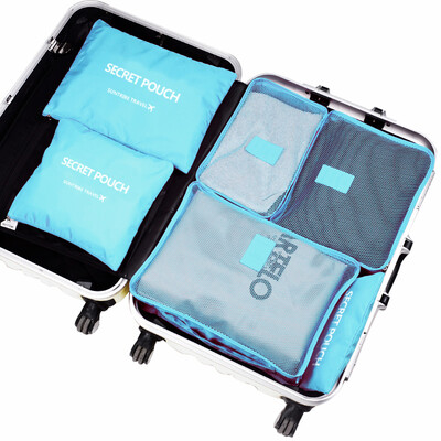 

Jingdong Supermarket space studio large travel bag 6 sets of finishing bag bag package travel travel suit rose red