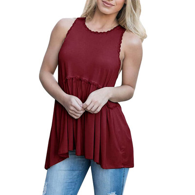 

Pleated Hem And Lace Strapless Tops