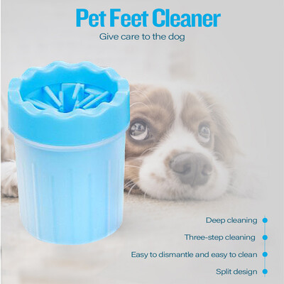 

Portable Dog Pet Paw Washer Pet Feet Cleaner Soft Gentle Dog Foot Wash Cup