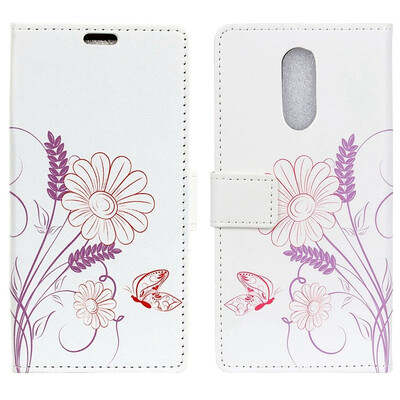 

MOONCASE Alcatel 1c Painted Leather Case - Pansy