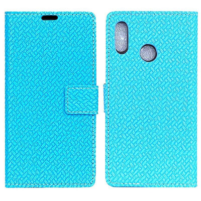 

MOONCASE Millet Red Rice Note 6 Pro Woven Leather Case - Blue