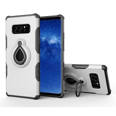 

Fivice Samsung Galaxy NOTE8 Case TPU Water Drop Ring Stand Car Power Magnetic Drop-proof Phone Case