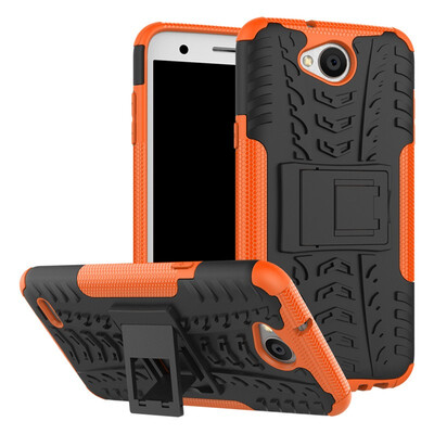 

Fivice LG X Power 2K10 powerLV7 Case TPU anti-fall tire pattern back clip bracket phone case